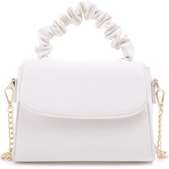 Sexy White Mini Top handle Crossbody Bag - Picture 7 of 7